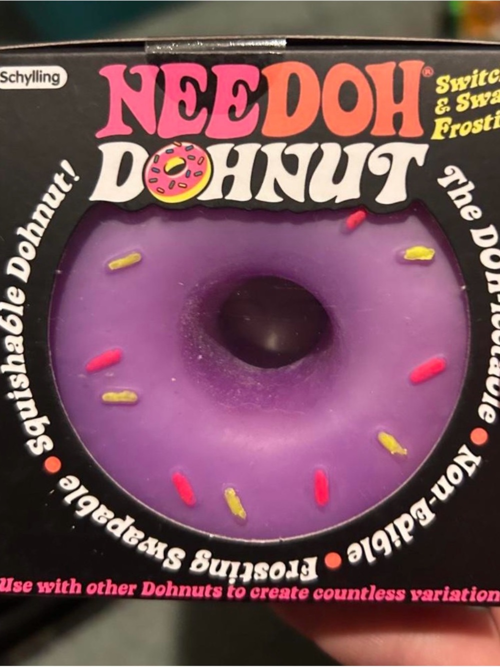 Needoh Dohnut - purple w sprinkles